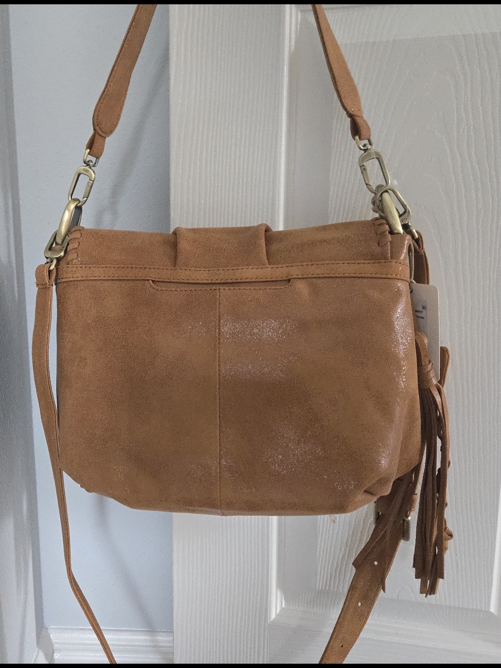 NWT HOBO INTERNATIONAL HARLEY CONVERTABLE SHOULDER BAG IN WHISKEY!! - Picture 2 of 4